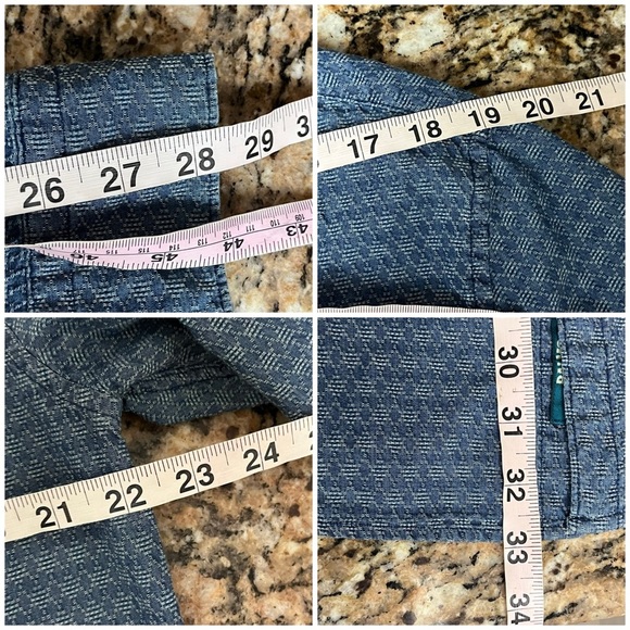 Scotch Soda Carnabay Surf Blue Chambray Shirt Beach Coastal Preppy XXL Beach - Picture 5 of 11